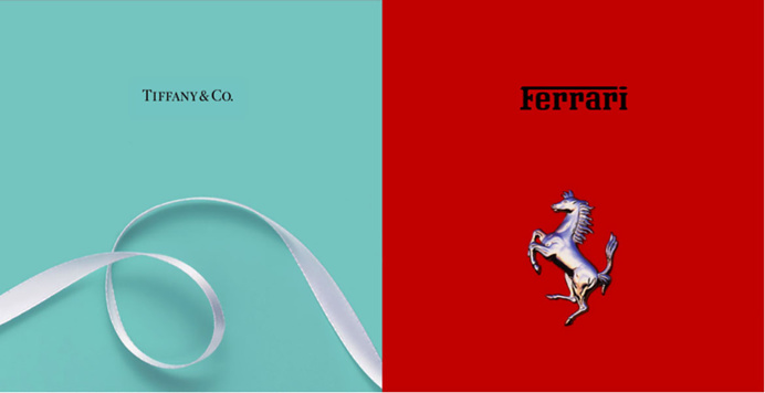#color, #visual #identity, #Ferrary #Tiffanys #design