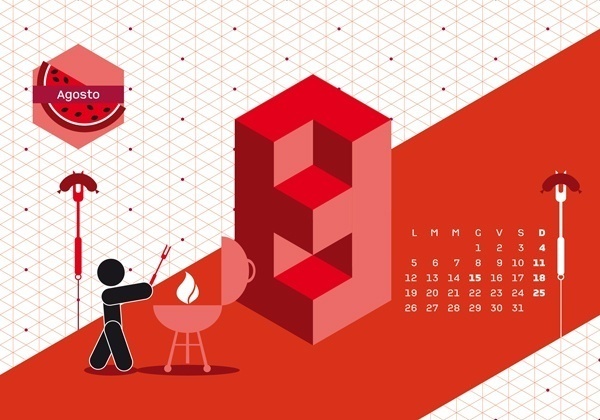 Calendario Algoritmo 2013 by o-zone , via Behance #vectors #illustration #vector #illustrated