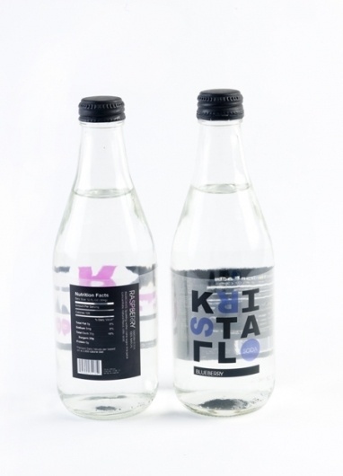 Kristall Soda - Amanda Jane Jones #packaging #type #water #bottle