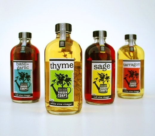 East Side Garden Corps : Matt Travaille : Graphic Design | Minneapolis #corps #packaging #travaille #vinegar #food #garden