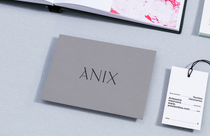 Anix Visionary Textiles branding parametro studio monterrey mexico mindsparkle mag PRINT stationery business card logo logotype corporate de