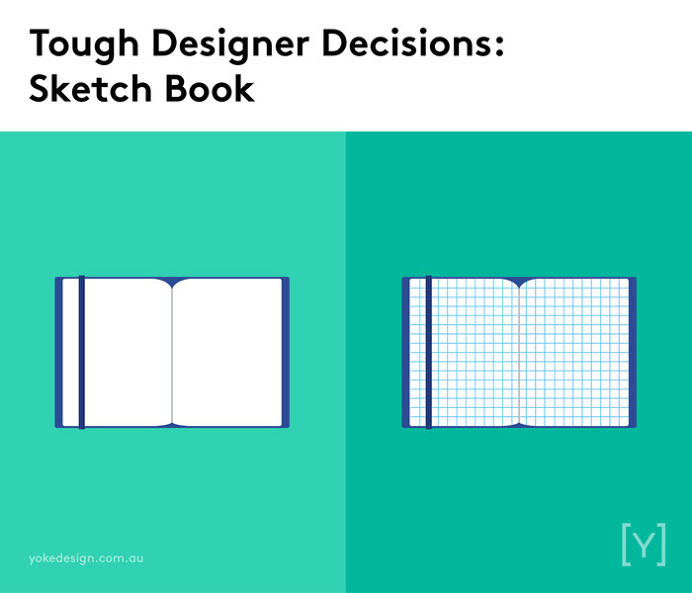 Tough designer decisions - Sketch book.