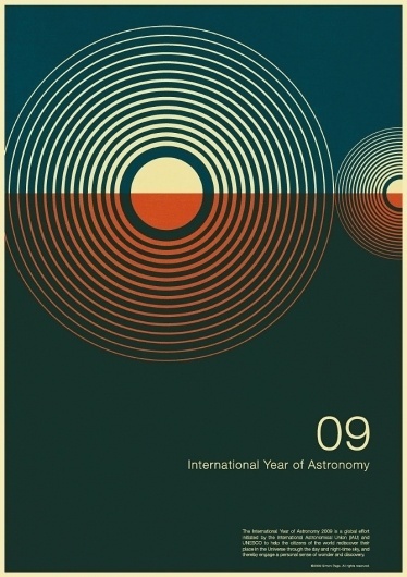 excites | Graphic Designer | Simon C Page #year #print #astronomy #graphic #poster