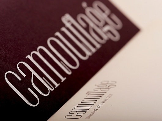 Behance Network :: Project Editor #font #camouflage #sleek #brand #identity #elegant #textile #type