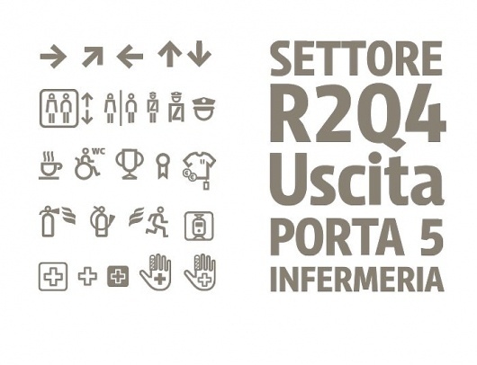 Leftloft, we are an italian design company / Projects / Stadio San Siro #icon #signage #pictogram #leftloft