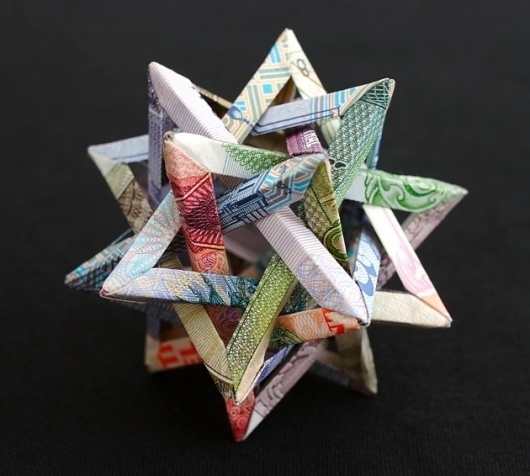 Intersecting Star #origami #currency #star
