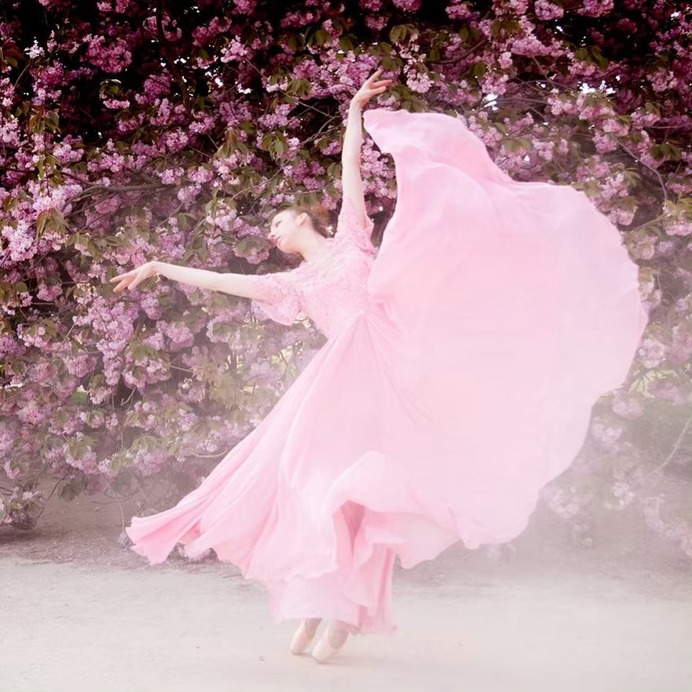 Dancing Ballerinas in the Streets of Paris by Magdalena Martin