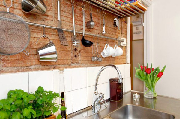 Den ofärdiga stilen stark – tegelvägg i köket nästa trend Sköna hem #brick #interior #decor #kitchen #wall #deco #decoration