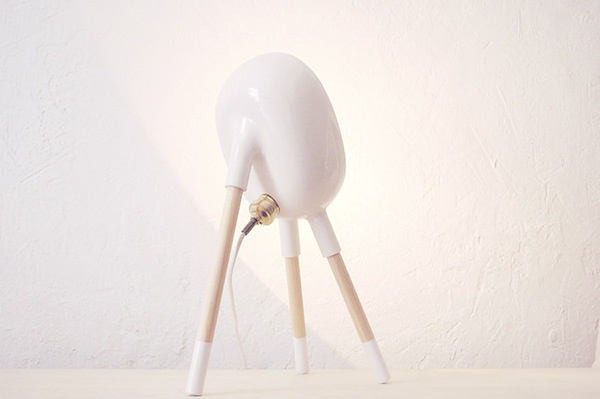 Beabop Lamp - Sergio Guijarro | Ceramic, brass and wood. #lamp #beabop #sergio #ceramics #design #wood #brass #art #guijarro #light