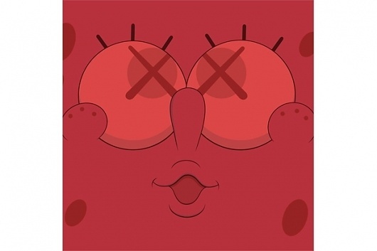 KAWS RED KAWSBOB Print | Hypebeast #spongebob #kaws
