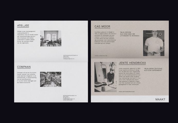 VIRGINIE ROSSEEL designed the modern and minimal brand identity for Volmaakt, social design concept based in Ghent, Belgium. For more of the most beautiful designs visit mindsparklemag.com