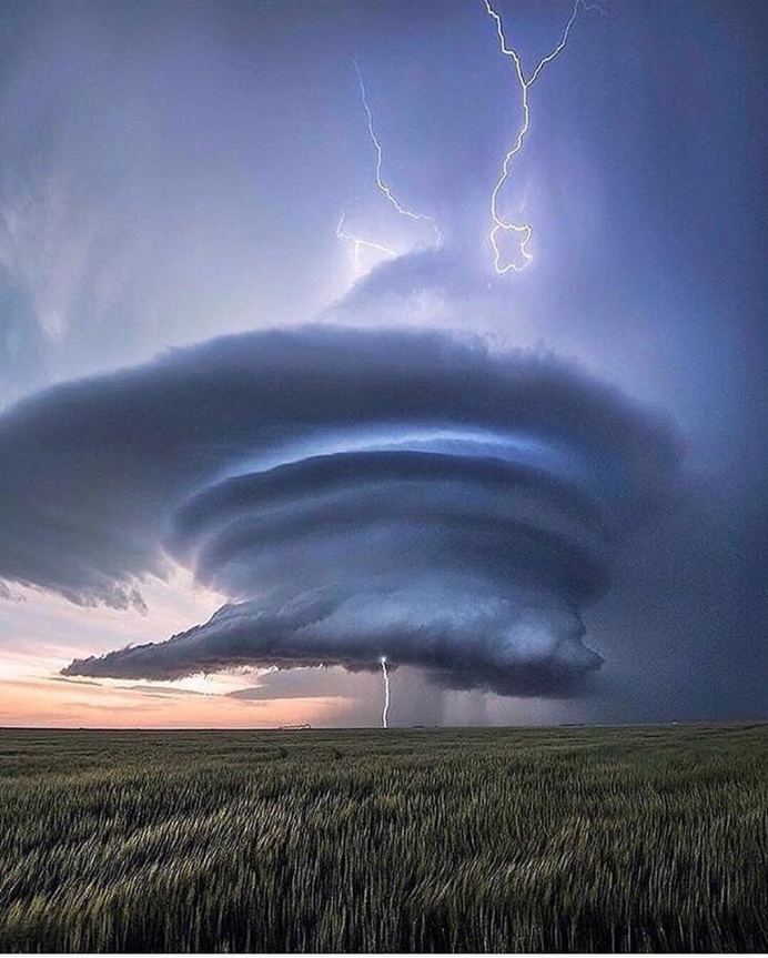 A unique storm in Leoti, Kansas USA