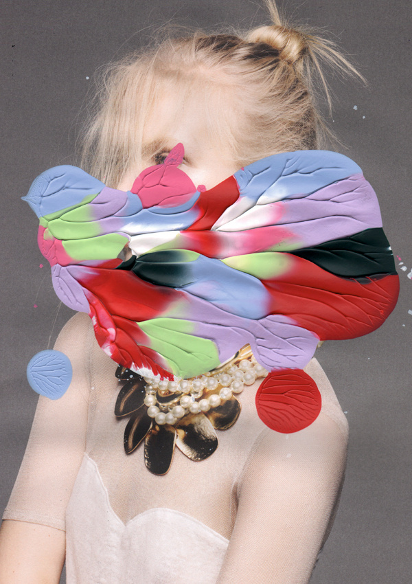 Painting Please! Leslie David #fashion #photography #collage #painting