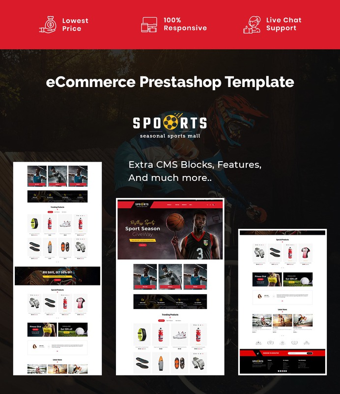 #Sports - #Seasonal #Activities #Mall - #Prestashop #Responsive #Theme | #TemplateTrip #eCommerce #Website #Design #Template