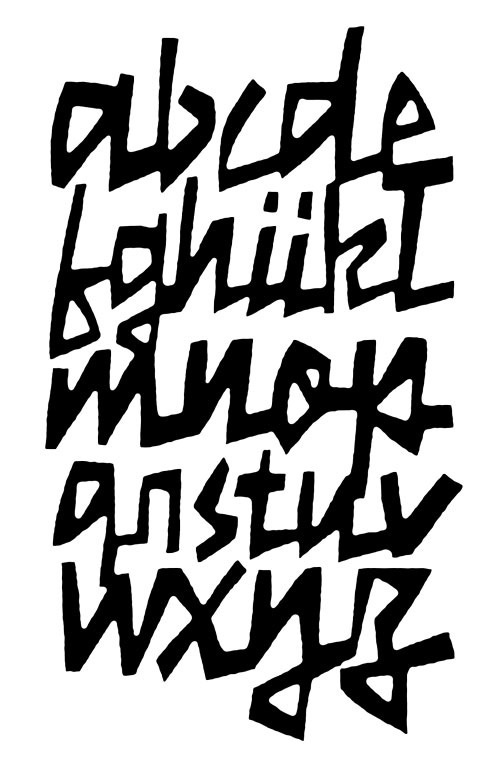 Drawings of #letterforms by #CyrusHighsmith #type