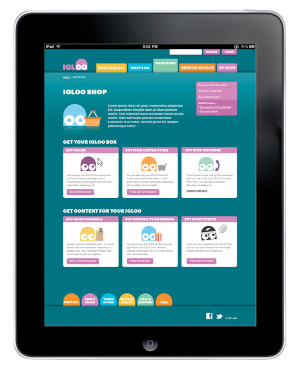 IGLOO mikerigby #ux #interbrand #ui #website #brand #identity #logo #australia #character