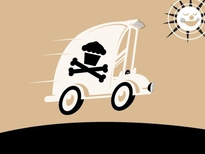 Dribbble - whooosh by Chris DeLorenzo #cupcakes #illustration #vector #johnny