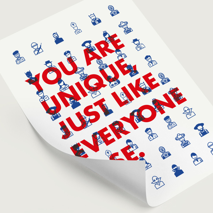 You are unique, just like everyone else. on Behance