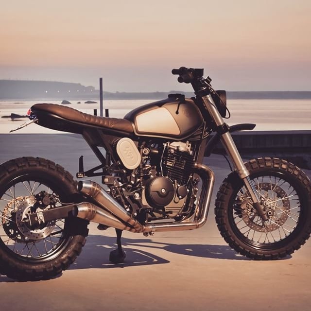 #moto #honda #nx650 #dominator by @tonupgarage by caferacerbursa