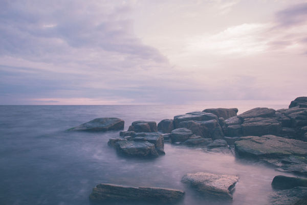 Rocks #calm #ocean #photo
