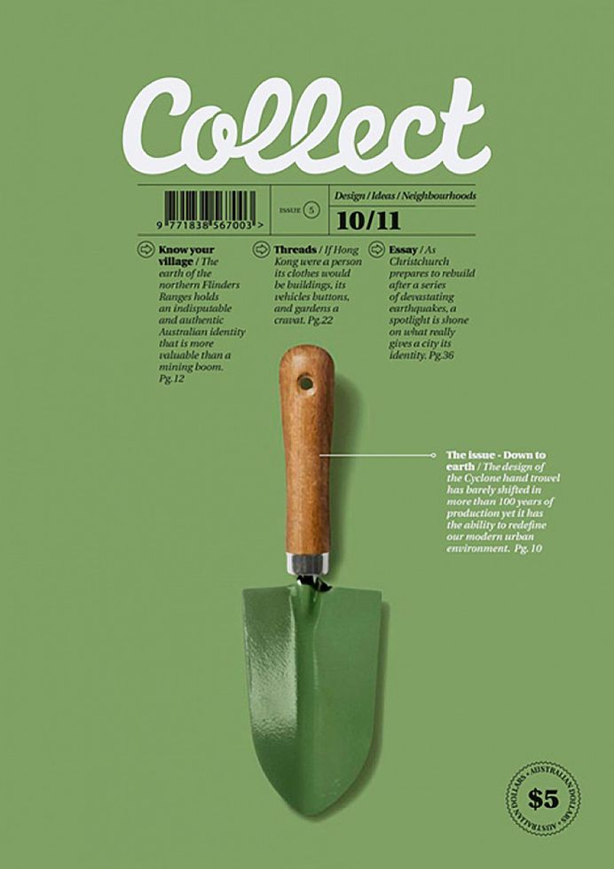 Nice cover for the Australian magazine, Collect.