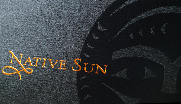 Native Sun #packaging #label #wine #typography
