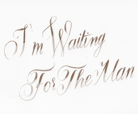 Velvet Underground Obsession | Giuseppe Salerno and Paco González #lady #calligraphy #underground #copperplate #velvet