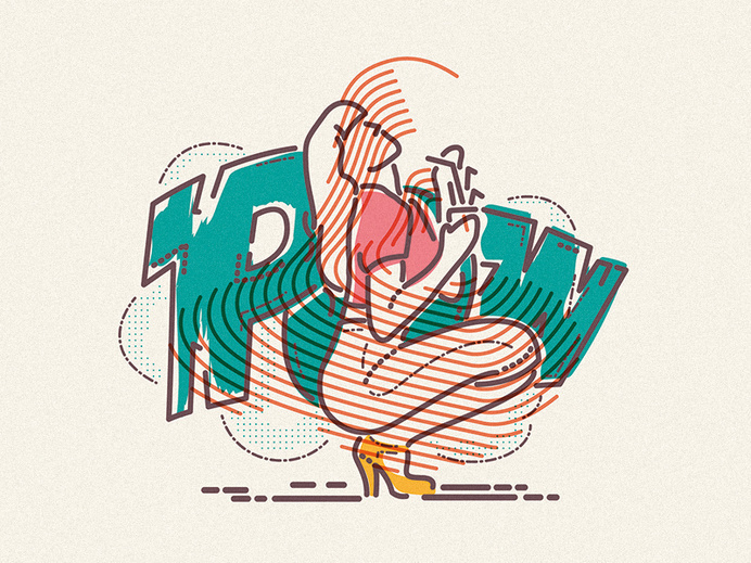Comic book chick - POW