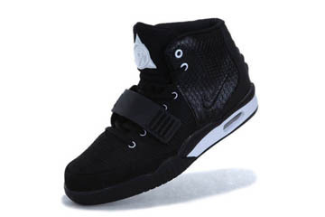 Nike Air Yeezy II Men Shoes Black White Glow Dark #shoes