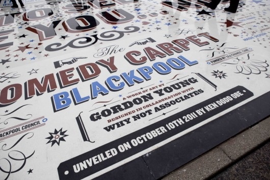 The Comedy Carpet, Blackpool | Gordon Young and Why Not Associates | typetoken&reg; #the #comedy #carpet #art #typography