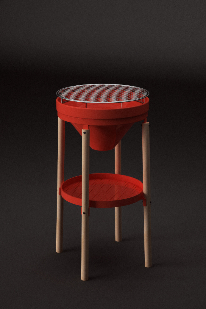 The Friendly Grill on Behance #mã©xico #wood #grill #clay