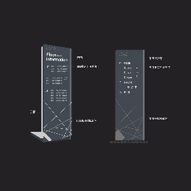 Signage | Sign Design | Wayfinding | Wayfinding signage | Signage design | 商场镀锌板导视牌