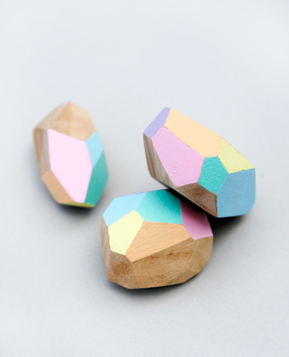 diy geometric beads // minieco #yourself #gems #do #wood #it #colour