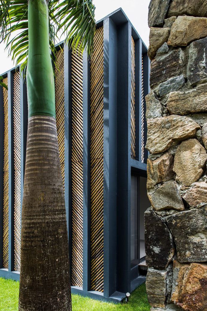 Bamboo House in Rural Brazil by Vilela Florez