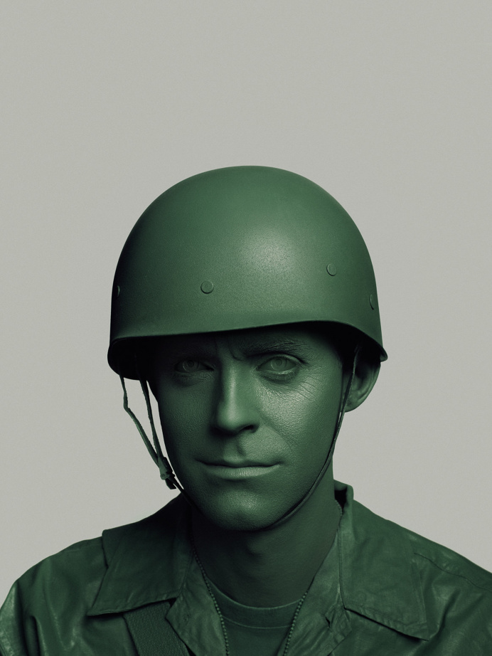 Uniform greeen soldier portrait photography by John Keatley design mindsparkle mag