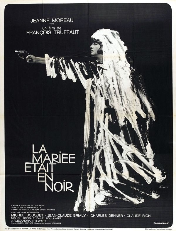 Awesome theater poster #black #the #bride #wore #truffaut