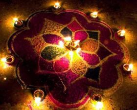 Simple Rangoli Design For Diwali
