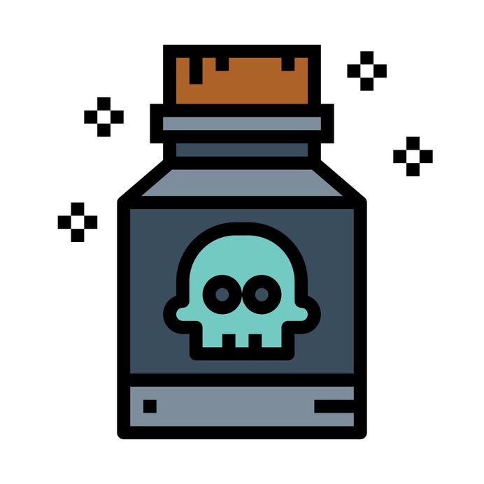See more icon inspiration related to poison, healthcare and medical, risk, container, toxic, skull and danger on Flaticon.