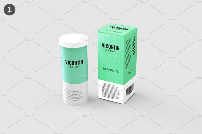 Supplements Box Mockup PSD