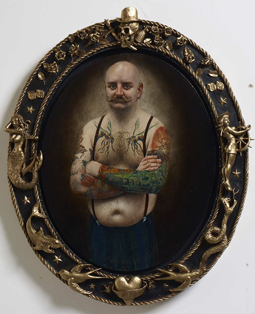 The Art of Stuart Pearson Wright #frame #ornament #illustration #gold #man #moustache