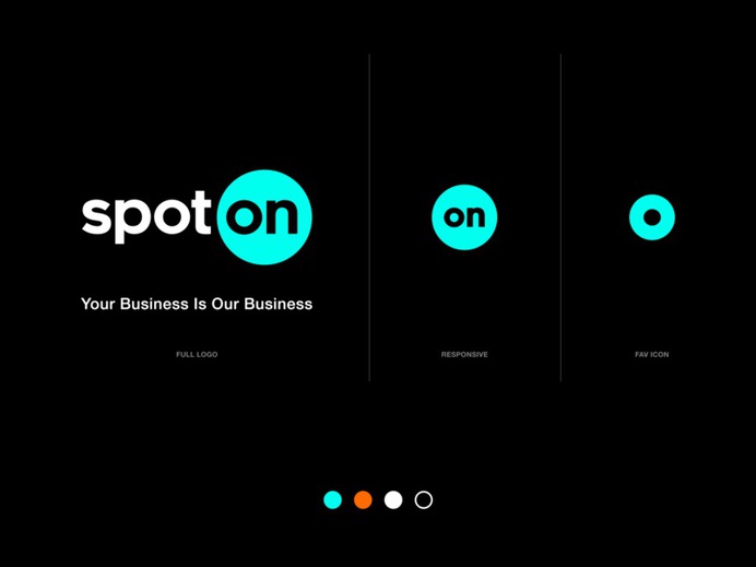 ⦿ SpotOn – responsive logo exploration.