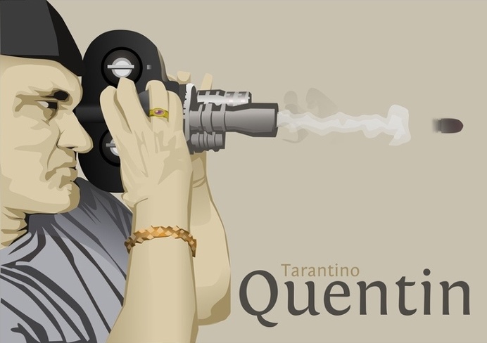 #illustration #vector #tarantino #video