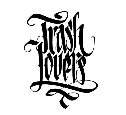 Best Trash Lovers Custom Letters Behance images on Designspiration