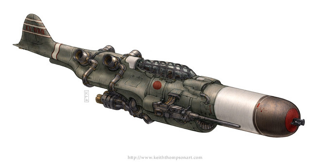 Vehicles: Atomic Blossom #robot #fantasy #sci-fi #wwwkeiththompsonartcom