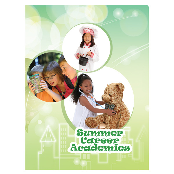 Summer Career Academies Student Pocket Folder #school #design #pocket #summer #kids #children #folder #green