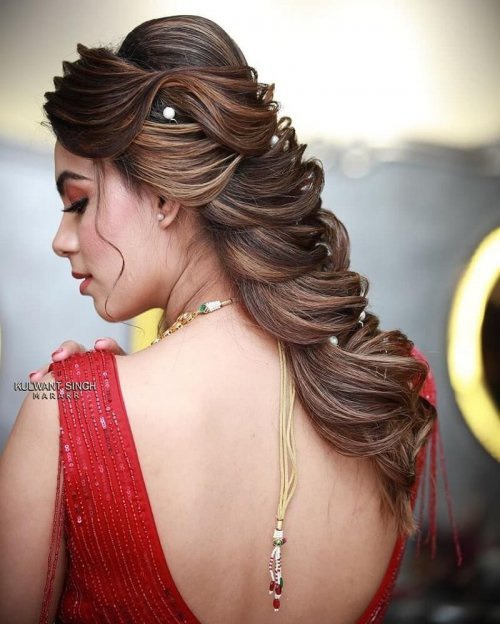 Curly Fishtail Back Braid