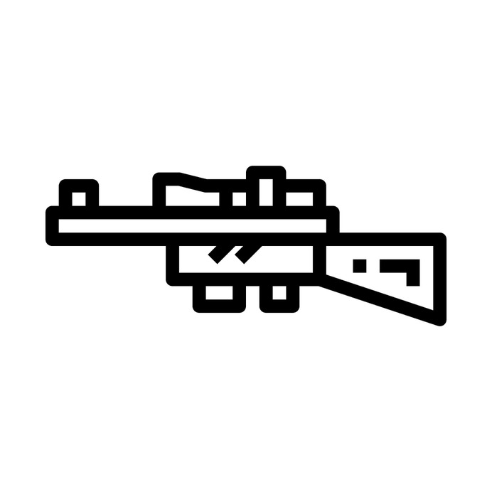 See more icon inspiration related to rifle, invention, miscellaneous, biathlon, army, fire, weapons and weapon on Flaticon.