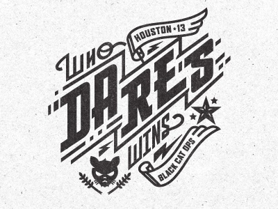 Who Dares Win by Kendrick Kidd #inspiration #design #graphic #typography