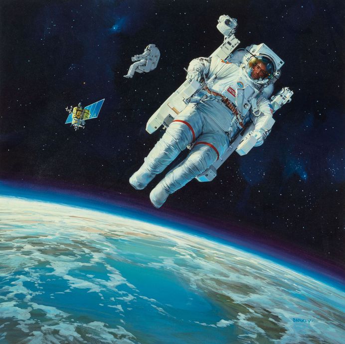 moonzerotwo: “Astronaut in Space - John Berkey ”