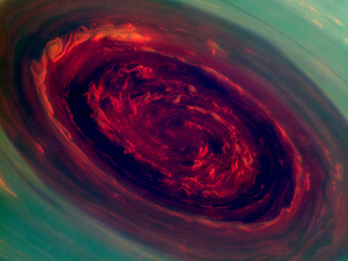 A Hurricane on Saturn